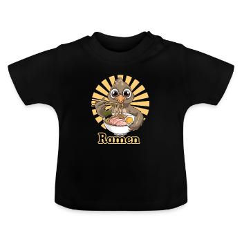 Auerhahn - Baby Bio-T-Shirt mit Rundhals - Schwarz - Vorne