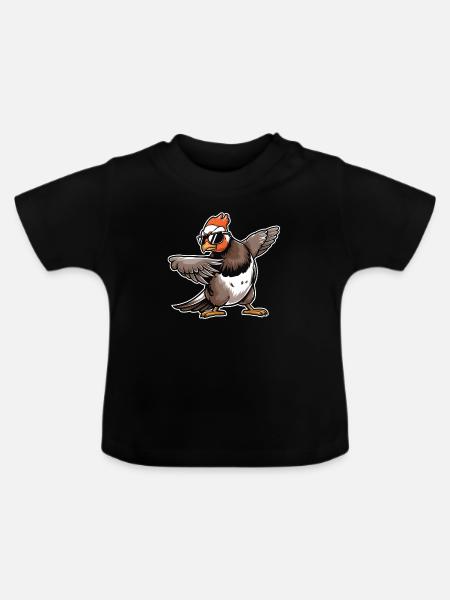 Auerhahn - Baby Bio-T-Shirt mit Rundhals - Schwarz