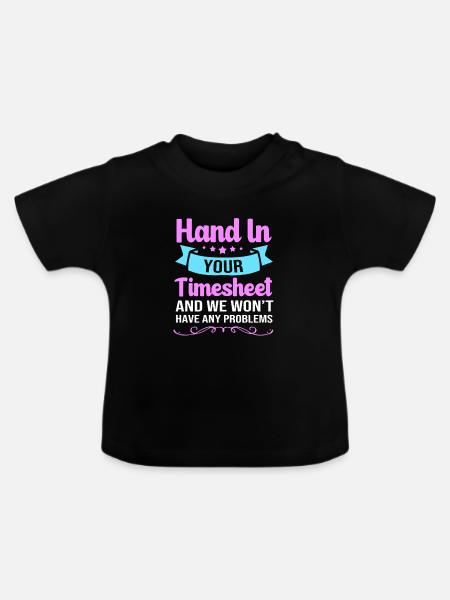 HR Manager - Baby Bio-T-Shirt mit Rundhals - Schwarz