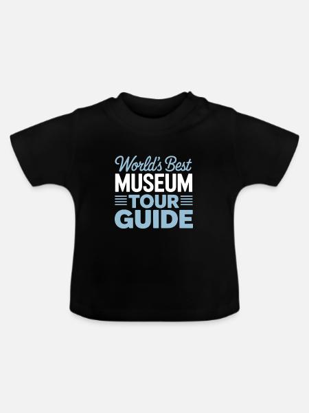 Museum - Baby Bio-T-Shirt mit Rundhals - Schwarz