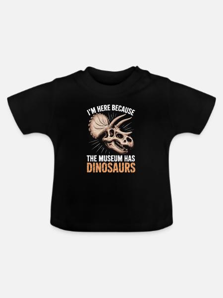 Museum - Baby Bio-T-Shirt mit Rundhals - Schwarz