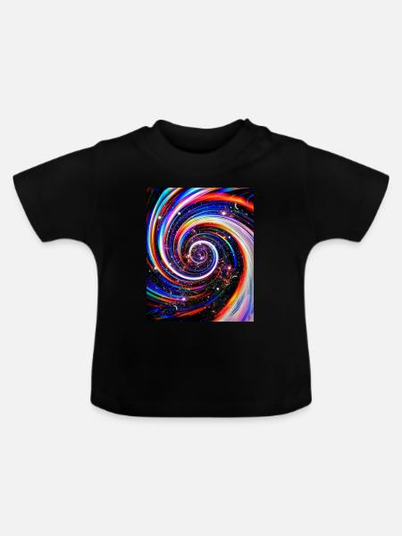 Zeitreise - Baby Bio-T-Shirt mit Rundhals - Schwarz