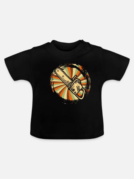 Förster - Baby Bio-T-Shirt mit Rundhals - Schwarz