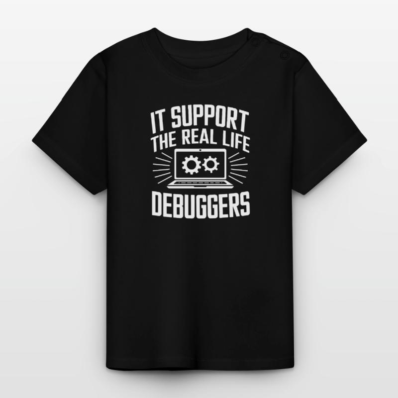 Administrator Support Nerd Computer Tech Baby Bio-T-Shirt mit Rundhals