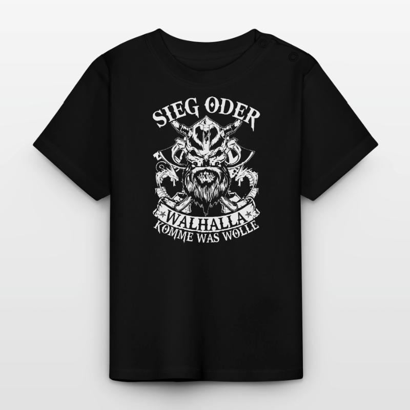 Sieg oder Walhalla Baby Bio-T-Shirt mit Rundhals