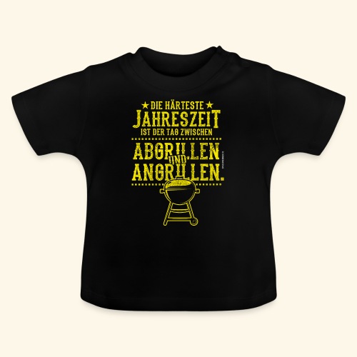 Grillen Spruch Die härteste Jahreszeit Angrillen - Baby Bio-T-Shirt mit Rundhals