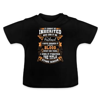 Maîtres de la guilde des artisans - T-shirt bio col rond Bébé - noir - Devant