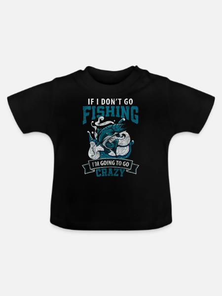 Angel Fische Hobby - Baby Bio-T-Shirt mit Rundhals - Schwarz