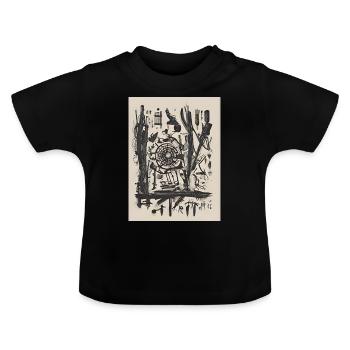 easy art - Baby Bio-T-Shirt mit Rundhals - Schwarz - Vorne