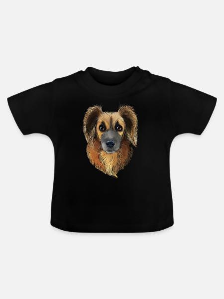 Foxy 2 - Baby Bio-T-Shirt mit Rundhals - Schwarz
