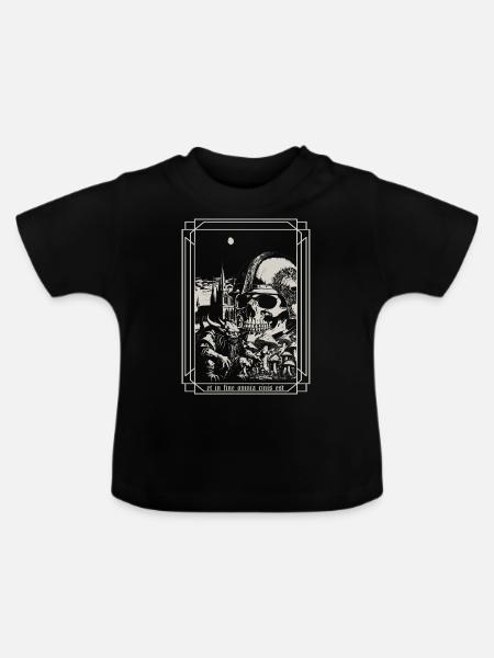 Und am Ende - Baby Bio-T-Shirt mit Rundhals - Schwarz