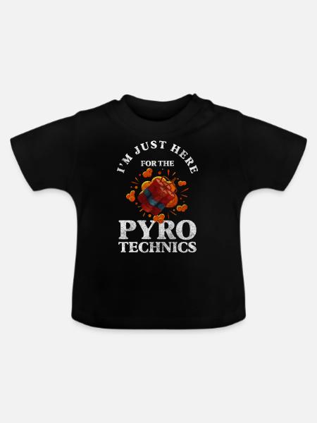 Pyro Wunderschön Verboten - Baby Bio-T-Shirt mit Rundhals - Schwarz