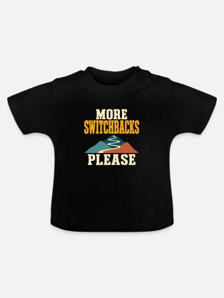Mehr Serpentinen bitte - Baby Bio-T-Shirt mit Rundhals - Schwarz