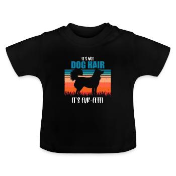 Alaskan Klee Kai - Baby Bio-T-Shirt mit Rundhals - Schwarz - Vorne