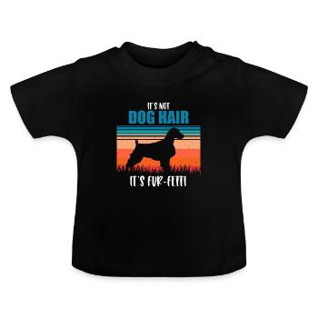 Bretagne Épagneul Chien Breton - T-shirt bio col rond Bébé - noir - Devant