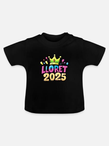Lloret De Mar 2025 - Baby Bio-T-Shirt mit Rundhals - Schwarz
