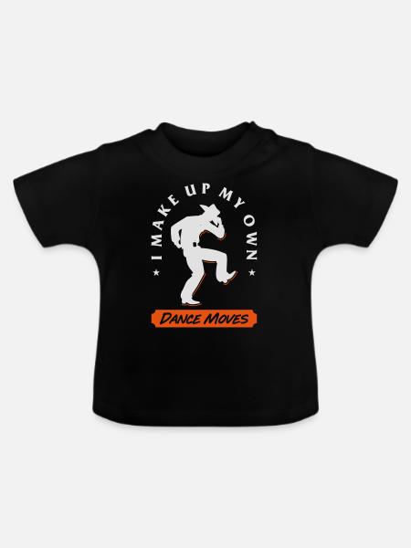 Make up dance move - Baby Bio-T-Shirt mit Rundhals - Schwarz