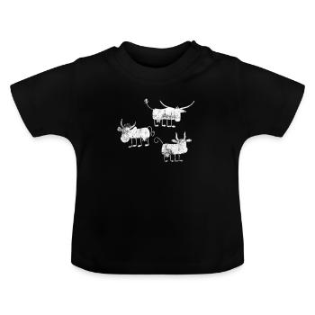 Bauer - Baby Bio-T-Shirt mit Rundhals - Schwarz - Vorne
