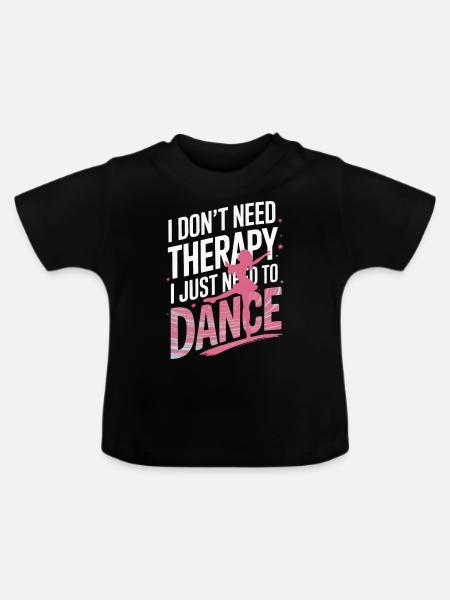 Tanzen Tänzer Tanzen - Baby Bio-T-Shirt mit Rundhals - Schwarz