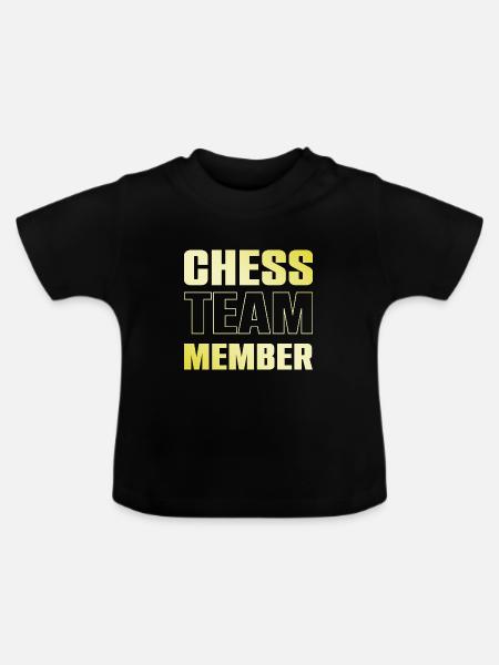 Chess Team - Baby Bio-T-Shirt mit Rundhals - Schwarz