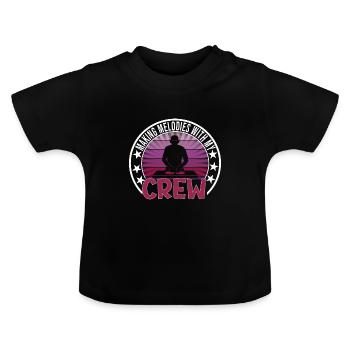 Festival - Baby Bio-T-Shirt mit Rundhals - Schwarz - Vorne