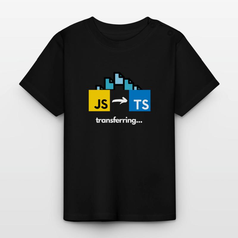 Transfert de Javascript à Typescript T-shirt bio col rond Bébé