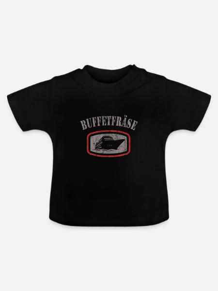 Urlaub - Baby Bio-T-Shirt mit Rundhals - Schwarz