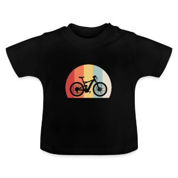 bicycle - Baby Organic T-Shirt with Round Neck - black - Front