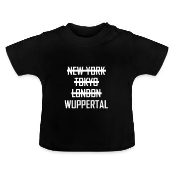 Metropole Wuppertal - Baby Bio-T-Shirt mit Rundhals - Schwarz - Vorne