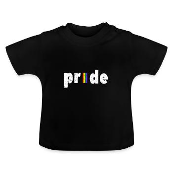 Gay Pride - Baby Organic T-Shirt with Round Neck - black - Front