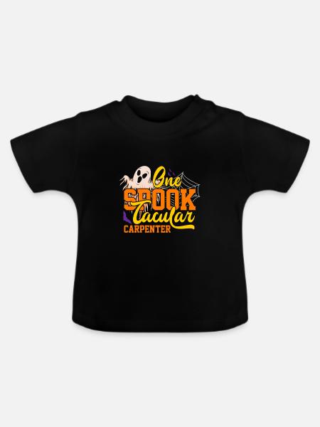 Halloween One Spooktacular Carpenter - Baby Bio-T-Shirt mit Rundhals - Schwarz