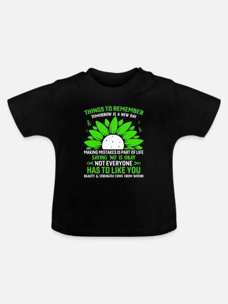 Things To Remember Tomorrow - Baby Bio-T-Shirt mit Rundhals - Schwarz