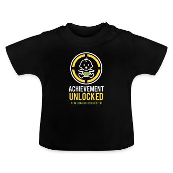 Gaming Dad Dad Gamer Father's Day Birth Gift - Baby Organic T-Shirt with Round Neck - black - Front