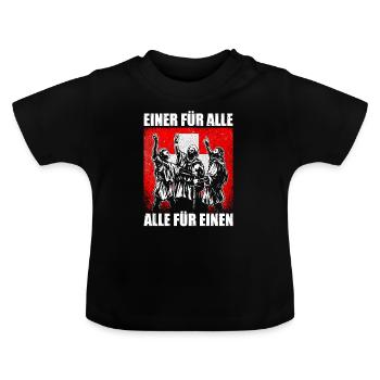 Schweiz Schweizer Rütlischwur Patriot Geschenk de - Baby Bio-T-Shirt mit Rundhals - Schwarz - Vorne