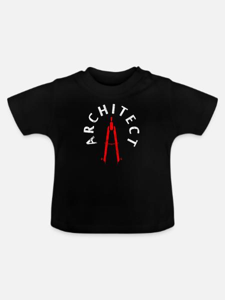 Architekt - Baby Bio-T-Shirt mit Rundhals - Schwarz