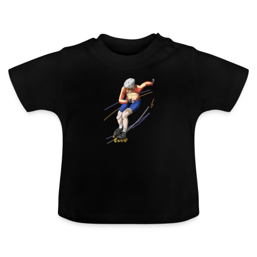 speedskating - Baby Bio-T-Shirt mit Rundhals