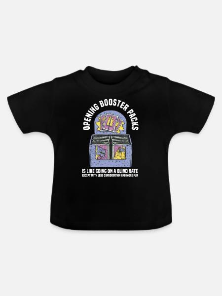 Trading Cards - Baby Bio-T-Shirt mit Rundhals - Schwarz