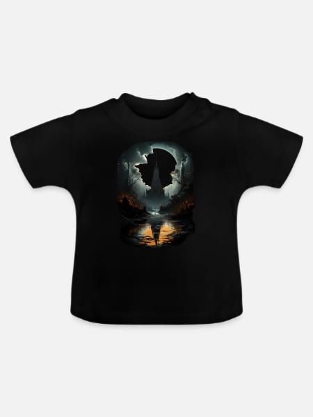 Gothic - Baby Bio-T-Shirt mit Rundhals - Schwarz