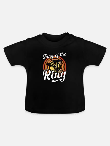 König Des Discgolf ring - Baby Bio-T-Shirt mit Rundhals - Schwarz