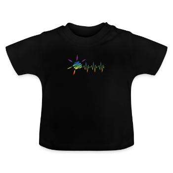 Frequenz Der Sommersonne - Baby Bio-T-Shirt mit Rundhals - Schwarz - Vorne
