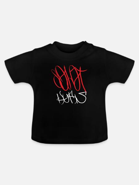 Solothurn - Baby Bio-T-Shirt mit Rundhals - Schwarz