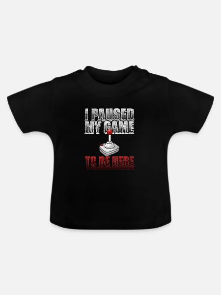 Gamer - Baby Bio-T-Shirt mit Rundhals - Schwarz