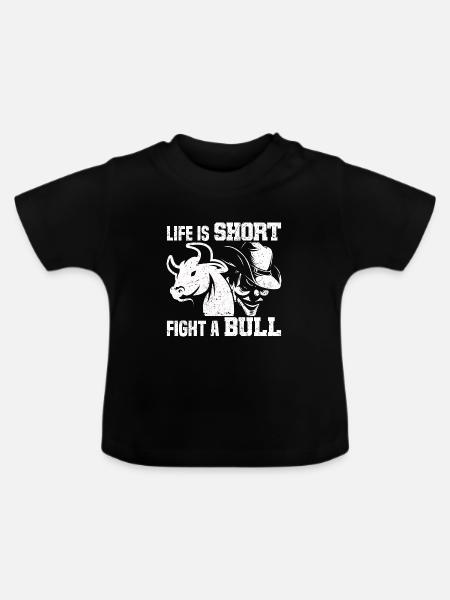 Rodeo - Baby Bio-T-Shirt mit Rundhals - Schwarz