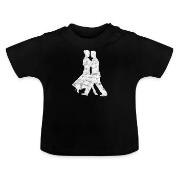 Tanzen - Baby Bio-T-Shirt mit Rundhals - Schwarz - Vorne