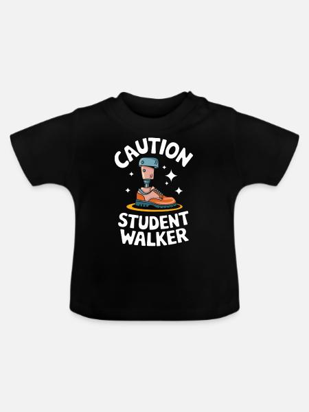 Amputation Behinderung - Baby Bio-T-Shirt mit Rundhals - Schwarz