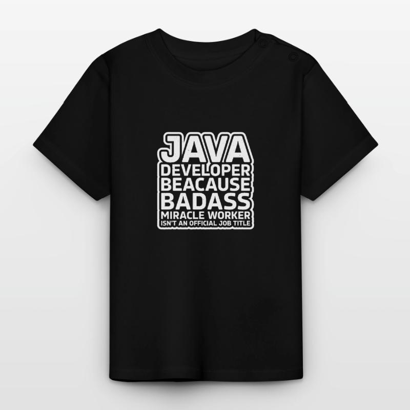 Java Developer Badass Baby Bio-T-Shirt mit Rundhals