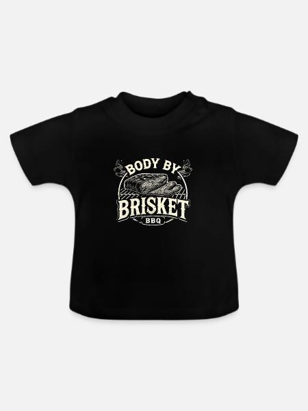 Körper von Brisket - Baby Bio-T-Shirt mit Rundhals - Schwarz