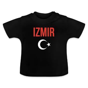 Turquie Izmir Turquie - T-shirt bio col rond Bébé - noir - Devant