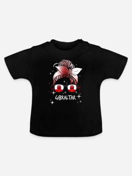 Gibraltar - Baby Bio-T-Shirt mit Rundhals - Schwarz