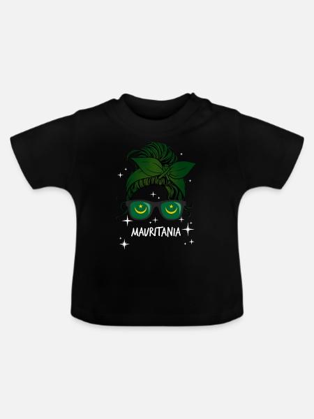 Mauretanien - Baby Bio-T-Shirt mit Rundhals - Schwarz